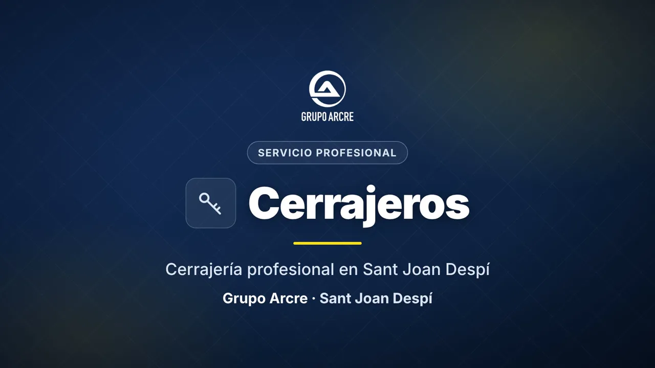 Cerrajería profesional en Sant Joan Despí